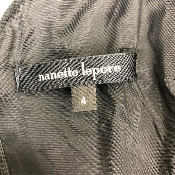 Nanette Lepore- Black some ruffled shoulder dress - Picture 12 of 15